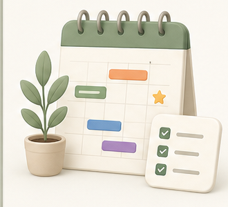 SharedDays calendar and checklist illustration